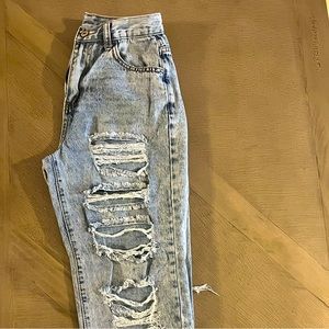 SHEIN Distressed High Waisted 90s Boyfriend Jeans
